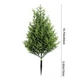 thumbnail image 3 of Under $5 Artificial Topiary Cedar Tree Faux Pine Mini Christmas Tree for Outdoor Realistic Fake Plants Shrubs for Front Porch Decor, 3 of 7