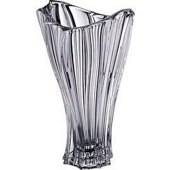 Plantica Collection Modern Crystal Hand-Crafted Decorative Flower Vase - 12.5 Inch Vase