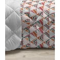 thumbnail image 3 of Abstract Down Alternative Comforter, Retro Architecture Style Modern Trippy Maze Form Urban Graphic, Microfiber Quilt for All Season, 5 Sizes, Turquoise Teal White, by Ambesonne, 3 of 3