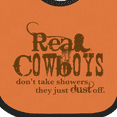 thumbnail image 4 of Inktastic Real Cowboys Boys or Girls Baby Bib, 4 of 4
