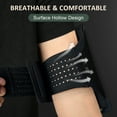 thumbnail image 6 of MATEPROX Sweatproof Cell Phone Armband, Running Phone Holder for iPhone 16 15 14 13 Pro XR SE S22 S24, Black, 6 of 7
