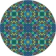 thumbnail image 1 of Ahgly Company Indoor Square Patterned Plum Purple Area Rugs, 3' Square, 1 of 6