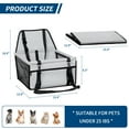 thumbnail image 4 of Sennaux Dog Car Seat with Adjustable Belt Durable Dog Car Seat Cover for Pets Up to 25Lbs, 4 of 7
