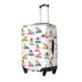 thumbnail image 2 of Disketp Yoga Dogs Poses Elastic Travel Luggage Cover Travel Suitcase Protective Cover For Trunk Case Apply To 18''-32'' Suitcase Cover (Luggage not included)-X-Large, 2 of 9