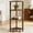 Brown, variant on LELELINKY 5-Tier Corner Shelf with Sturdy Base, 52" Tall Narrow Bookcase for Small Spaces, Wood Display Shelf for Living Room, Natural