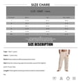 thumbnail image 3 of Dwellite Linen Pants Men Casual Loose Fit Beach Pants Summer Elastic Waist Drawstring Linen Cargo Trouser with Pockets 2026 Light Blue L, 3 of 4