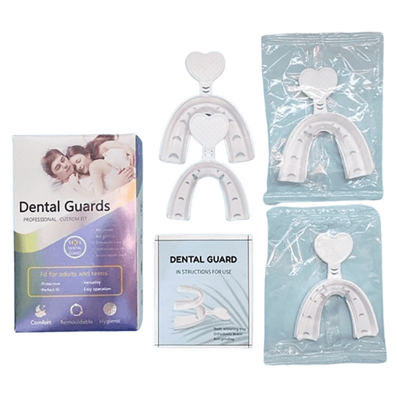 Mouth Guard for Nighttime Clenching, 2 Large and Small Models with Tray New Mouth Tray Set