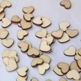 thumbnail image 4 of 2x100 Piezas De Corazones De Madera, Forma De Corazón De Madera Natural Sin Terminar Sunnimix formas de madera para manualidades, 4 of 8