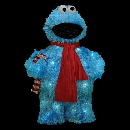 Street Four Light - Product Works 18 in. Sesame Street Cookie Monster Yard Art Light Display