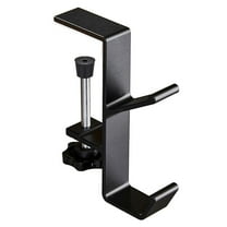 Desk Mount Bag Holder Hook Clamp Headphone Hanger - Aluminum Headphone Stand with Double Hooks for Table Desk Table Hanging Storage, Under Desk Hook for Headphones