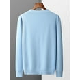 thumbnail image 3 of MVLYFLRT 100% Pure Merino Wool Sweater Jacket Men's V-Neck Cardigan Autumn Winter New Solid Color Top Casual Basic All-Match, 3 of 5