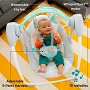 Bright Starts Whimsical Wild Portable Compact Baby Swing with Taggies، Unisex، Newborn and up