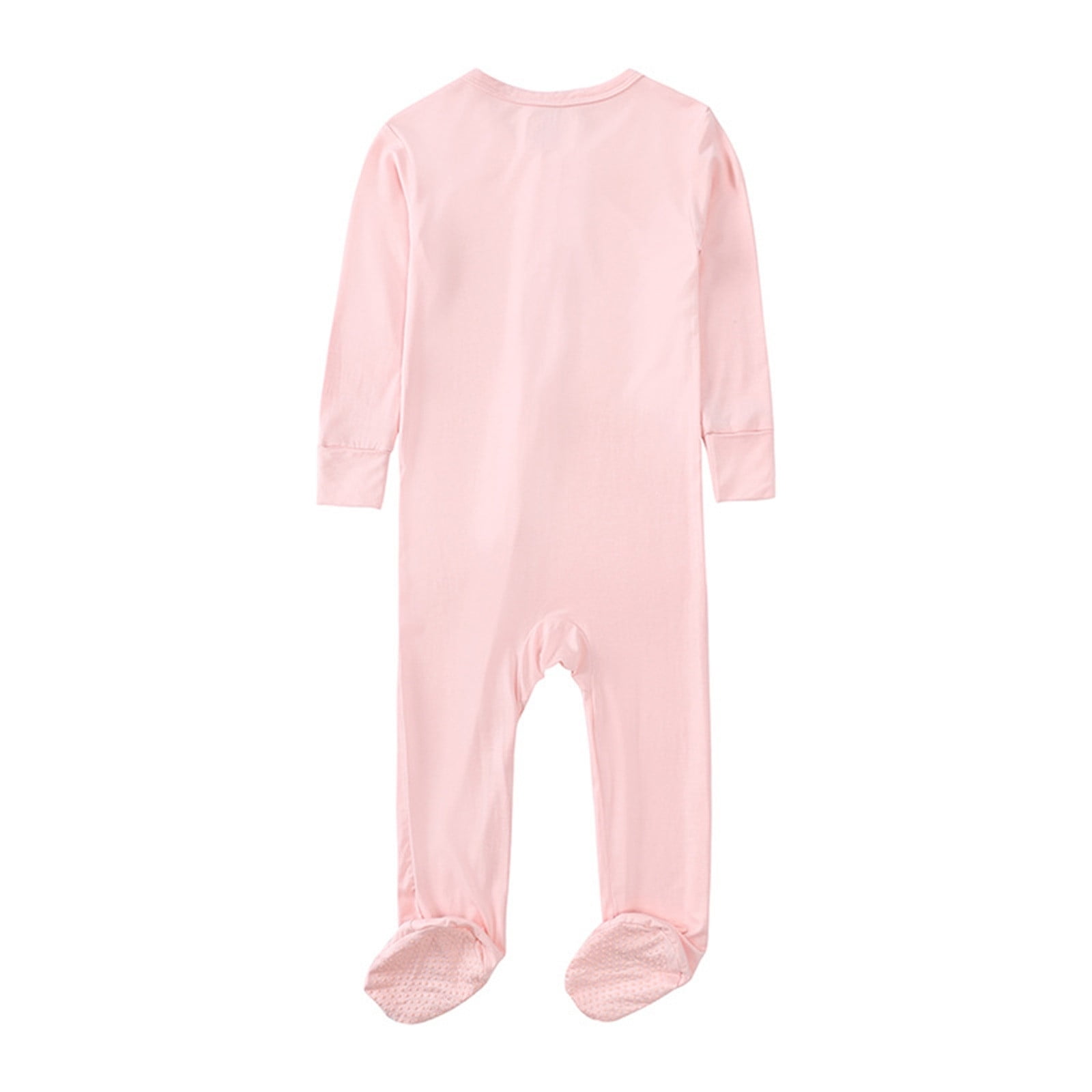 Onesies Baby Boys Girls Cotton Rompers Footed Pajamas Zipper Long Sleeve Sleeper Jumpsuit Gift for Baby Girl 6-12 Months