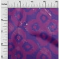 thumbnail image 2 of oneOone Georgette Viscose Purple Fabric Asian Ikat Craft Projects Decor Fabric Printed By The Yard 42 Inch Wide, 2 of 4
