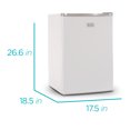 BLACK+DECKER BCRK25W 2.5 cu. ft. Energy Star Refrigerator with Freezer