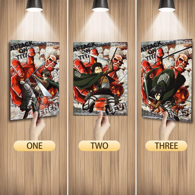 L'attaque des titans manga affiches et impressions par JULLIA 86