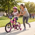 thumbnail image 4 of Costway Vélo pour Enfants de 16 Pouces avec Roues Stabilisatrices. Freins à Main et à Rétropédalage Doubles. Selle Réglable, 4 of 10