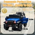 thumbnail image 2 of Okybaby 12V Kids Ride on Truck Car with Remote Control, Electric Kids Ride on Toys with MPS,Bluetooth,USB/TF Slot,LED Lights, Ride on Truck Cars for Kids Aged 2-8,Blue, 2 of 8