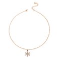 thumbnail image 4 of hanxiulin christmas snowflake necklace pendant stainless steel zirconia collarbone chain necklace girlfriend gifts for mom, 4 of 5