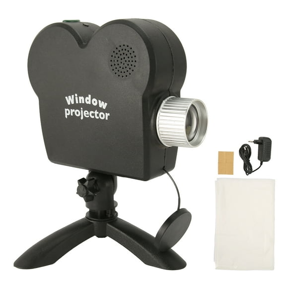 Halloween Projector Lights Outdoor Halloween Window Projector with Tripod Built in Speaker Halloween Christmas Decoration 100‑240V EU Plug