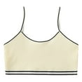 thumbnail image 3 of RUTAYY Children Girl's Brassiere Crop Top Seamless Sports Bra Training Camisole Style Lightweight Seamless Cute Elegant Underwear, Yellow, 3 of 6