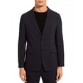 thumbnail image 2 of Theory Mens Clinton Air Grid Tonal Plaid Slim Fit Suit Jacket 36 Regular Navy, 2 of 3