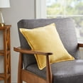 thumbnail image 3 of Mainstays Faux Suede Solid Decorative Throw Pillow, 18" x 18", Square, Yellow, Single Pillow, 3 of 5