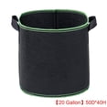 thumbnail image 1 of Nvzi Bolsa de cultivo resistente de 20 galones con tela no tejida, color negro, 1 unidad, 1 of 4