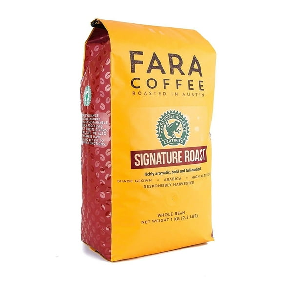 Fara Coffee Signature Roast Whole Bean Coffee 2.2 Pounds