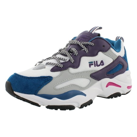 Fila Ray Tracer Womens Shoes Size 6, Color: White/Ink Blue/Grey
