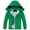 Green, variant on Kids Waterproof Rain Jacket Detachable Hood Lightweight Raincoats for Boys Girls Windbreaker Coat