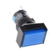 thumbnail image 5 of Interruptor de circuito eléctrico con botón pulsador autorreinicio rectangular de 16 mm, 250 V, 3 A Azul, 5 of 9