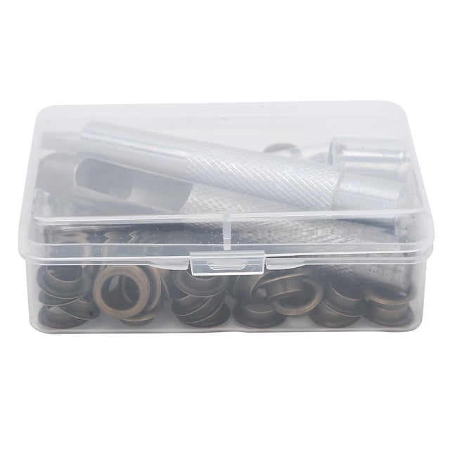 Grommet, 100 Sets Rustproof Durable Craft Eyelet Brass For Clothing Shoes