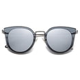 thumbnail image 2 of SOJOS Fashion Round Polarized Sunglasses for Women UV400 Mirrored Lens SJ1057 with Silver Frame/Grey&Silver Mirrored Lens Sojos SOJOS, 2 of 2