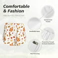 thumbnail image 6 of Picia Squirrel InThe Forest3 Pattern Women's 2 in 1 Athletic Running Shorts High Waisted Workout Casual Gym Sweat Shorts with Comfy Liner Zipper Pockets-Medium, 6 of 9