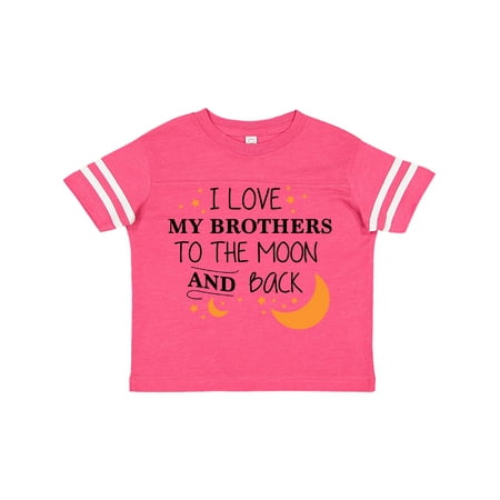 

Inktastic I Love My Brothers To The Moon and Back Gift Toddler Boy or Toddler Girl T-Shirt