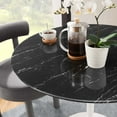 thumbnail image 3 of Modway Lippa 36" Artificial Marble Dining Table in White Black, 3 of 5
