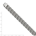 thumbnail image 5 of Stainless Steel Bracelet Men's Link, Other 12 mm 8.5 in Chisel Polished Link, 5 of 6