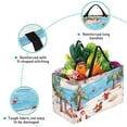 thumbnail image 3 of Santa Claus Large Capacity Reusable Foldable Oxford Cloth Shopping Bag Storage Basket, 3 of 7