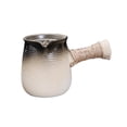 thumbnail image 2 of Tetera de cerámica con asa lateral, estufas portátiles, té hervido para hervir agua caliente, tetera para exteriores, hogar, Picnic, cocina Negro degradado Macarena Tetera, 2 of 8