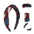 thumbnail image 3 of Unique Bargains 1 Pc Fashion Feather Pattern Headbands for Women Wine Red, 3 of 6