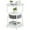 15.7inWhite, variant on Round Side Table with Storage - 3-Tier End Table for Small Spaces