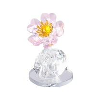 AUDeals Glass Flowers Figurines Elegant Handmade Floral Collectibles for Home Décor, Anniversary, Wedding, Mother’s Day & Valentine’s Gifts