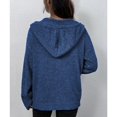 thumbnail image 4 of Defitshape Women's Long Sleeve Top Knit Cardigan Hooded Button Casual Holiday Soft Drop Shoulder Cardigan Sweater Royal Blue Medium, 4 of 4