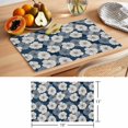 thumbnail image 6 of Vintage Flowers Placemats Set of 8 Blue Spring Farmhouse Botanical Floral Place Mats Indoor Wipeable Table Mats Washable Cloth Dining Table Placemats for Kitchen Holiday Party Home Decor 13x19 Inch, 6 of 9