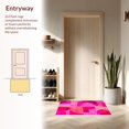 thumbnail image 3 of ODIKA 4'x6' Machine Washable Non-Slip Area Rug, Modern Geometric Abstract Floor Covering for Contemporary Spaces High Traffic Rug, Pink, 146545, 3 of 7