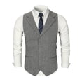 thumbnail image 2 of Traje de esmoquin de negocios Formal de otoño e invierno para hombre, chaleco, chaqueta, abrigo superior Pompotops oipoqjl14059, 2 of 6
