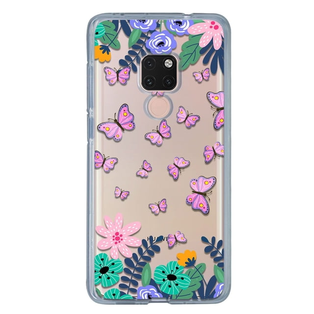 Funda para Huawei Mate 20 InstaCase Mariposas y Flores Antigolpes