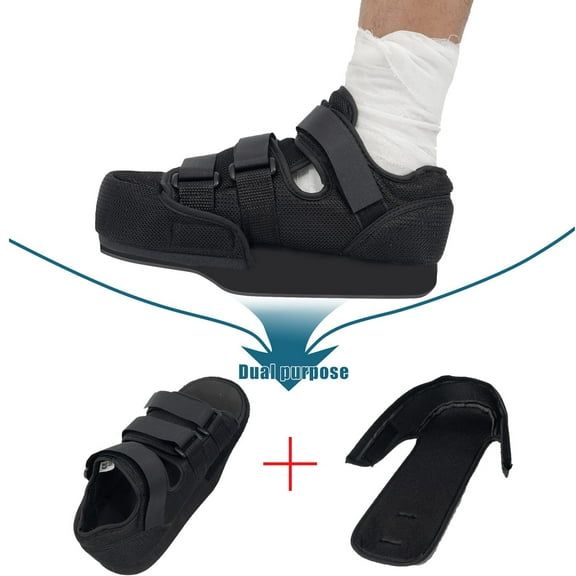 Forefoot Off-Loading Post Op Shoe Closed Toe Medical Walking Boot for Broken Toe Orthopedic Foot Brace for Post Bunion Hammertoe Surgery Brace XL