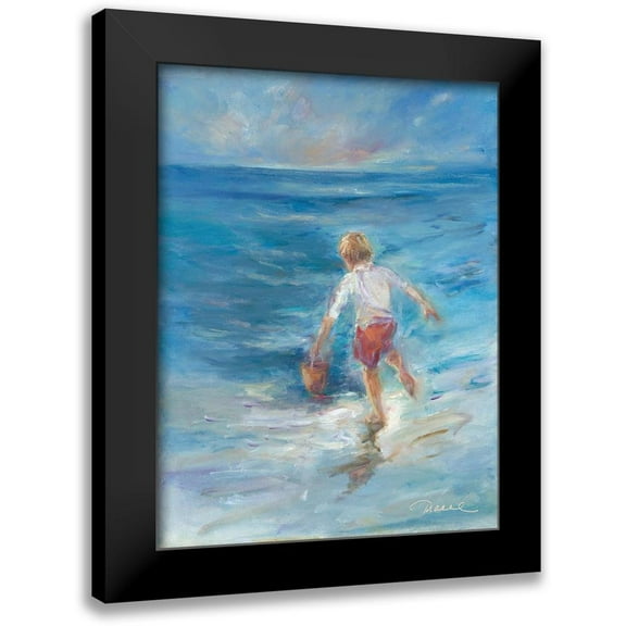 Owen-Cullimore, Tracey 12x14 Black Modern Framed Museum Art Print Titled - Fishing for Fun